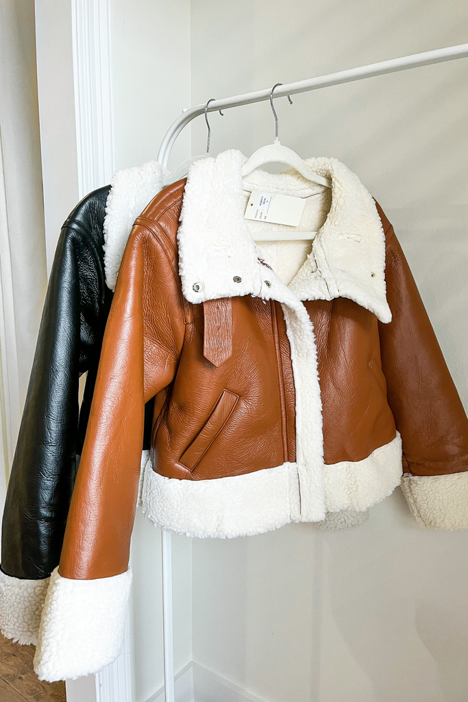Universal thread top leather jacket