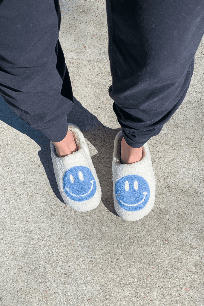 Happy Slippers- Blue